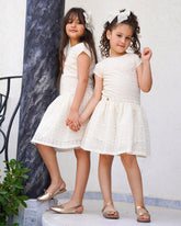 Robe Perle Blanche pour fille