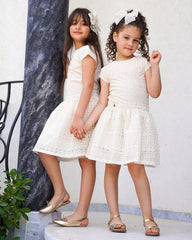 Robe Perle Blanche pour fille