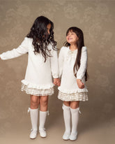 Robe Blanche classique pour fille