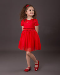 Robe rouge pour fille