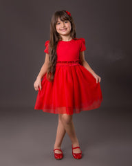 Robe rouge pour fille