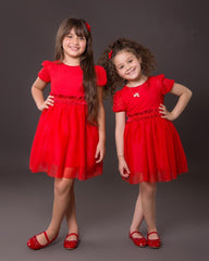 Robe rouge pour fille