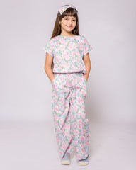 Combinaison bleu ciel pour fille