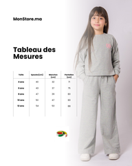 Survette Gris cool pour fille