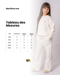 Survette Sporty – Blanc pour fille