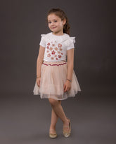 Ensemble petites fleurs pour fille