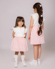 Ensemble Fille Perle Rosée
