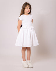 Robe Perle Blanche pour fille