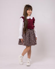 Ensemble Grenat 3 pièces pour fille