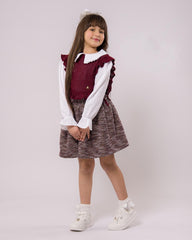 Ensemble Grenat 3 pièces pour fille