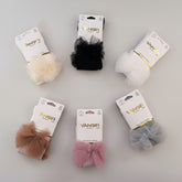 Collants Fille avec Nœud en Tulle