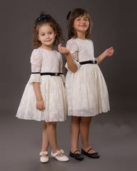 Robe blanche princesse pour fille