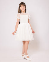 Robe Blanche Chic pour fille