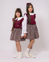 Ensemble Grenat 3 pièces pour fille