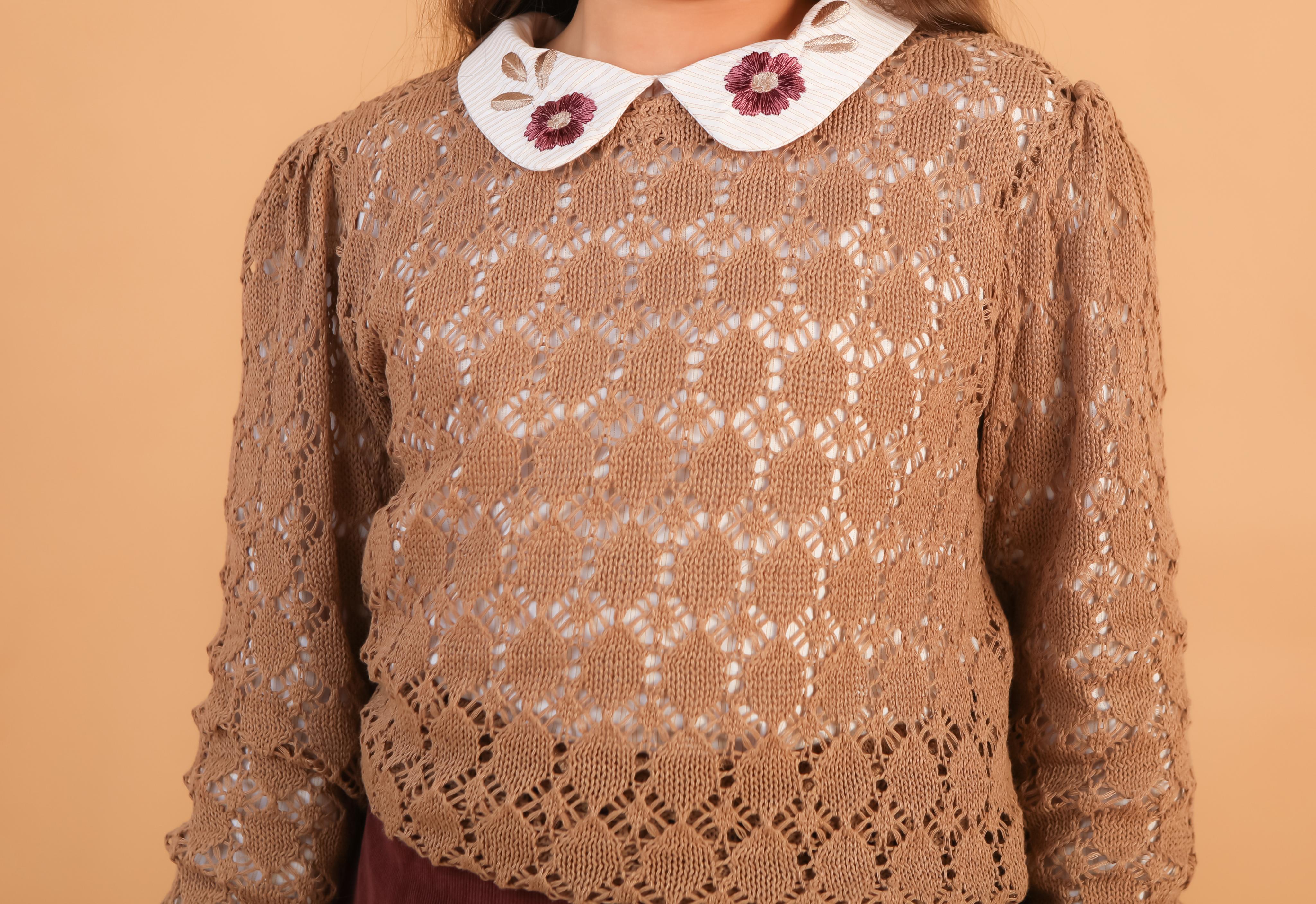Ensemble Fille Marron & Bordeaux