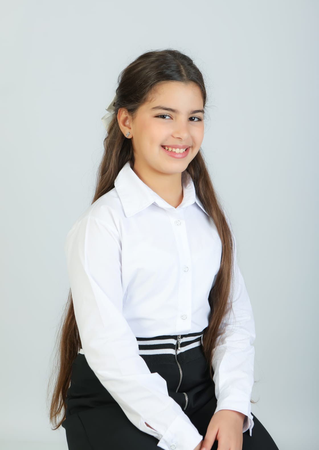 Ensemble Style blanc noir pour Fille