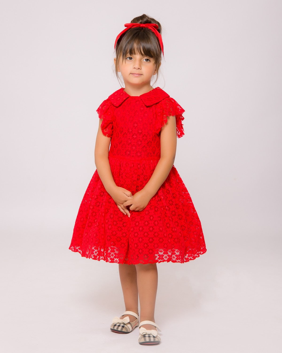 Robe Rouge Eclatante pour fille