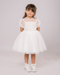 Robe Blanche Chic pour fille