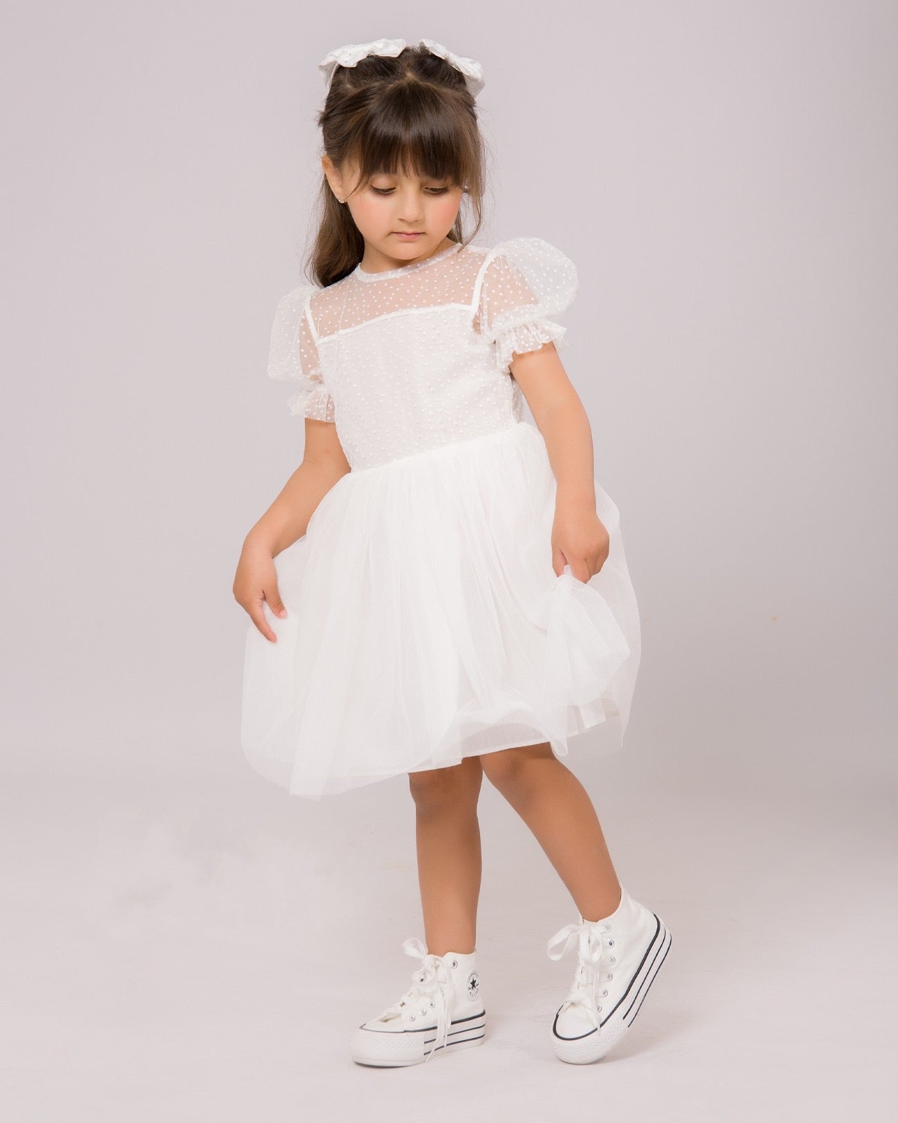 Robe Blanche Chic pour fille