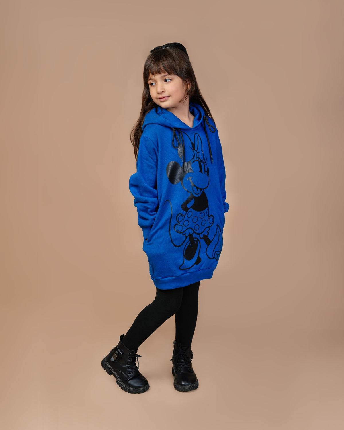Sweats à capuche bleu pour filles