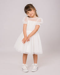 Robe Blanche Chic pour fille
