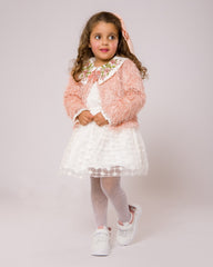 Ensemble Rose jupe et chemise pour fille