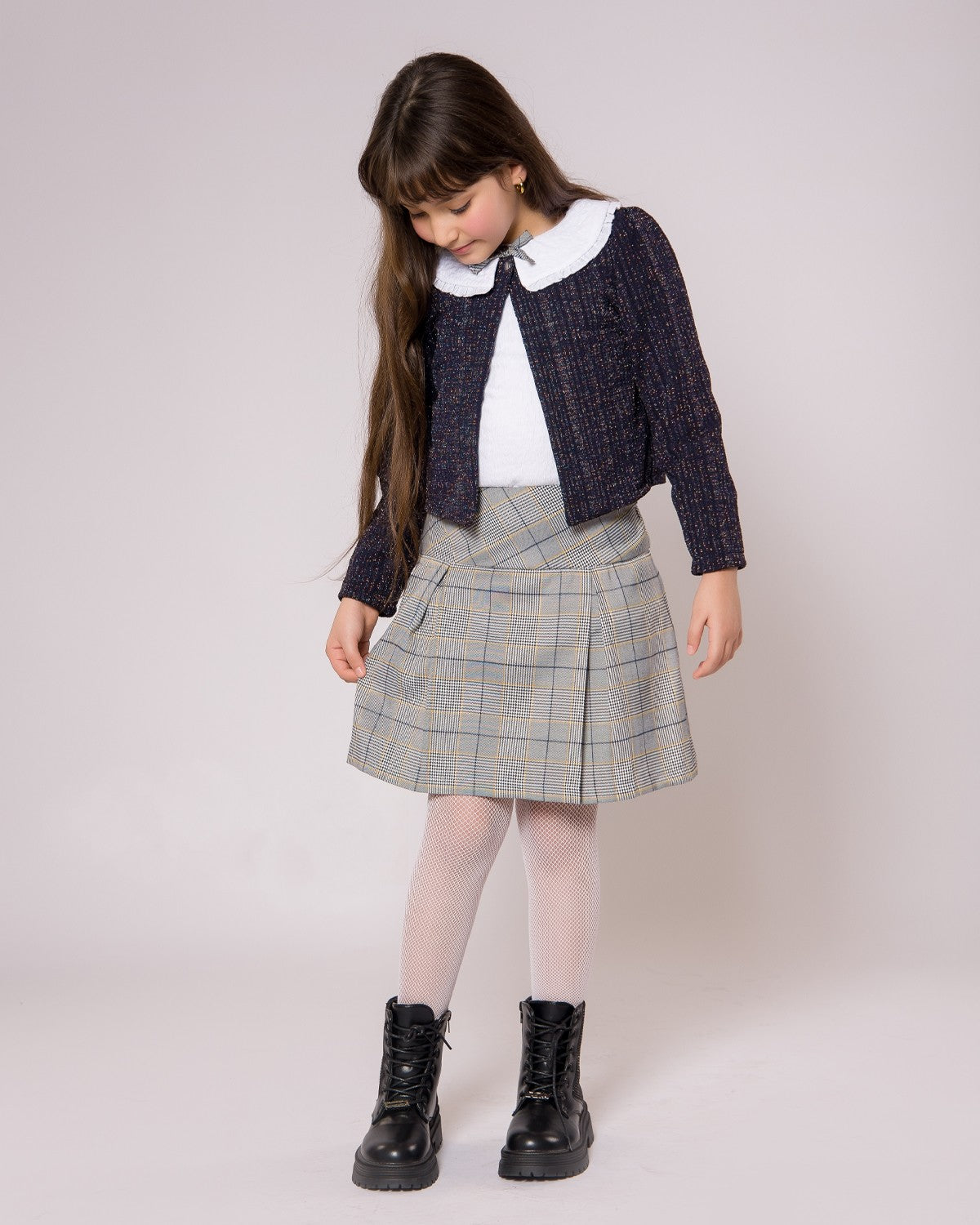 Ensemble Fille Chic Jupe Plissée