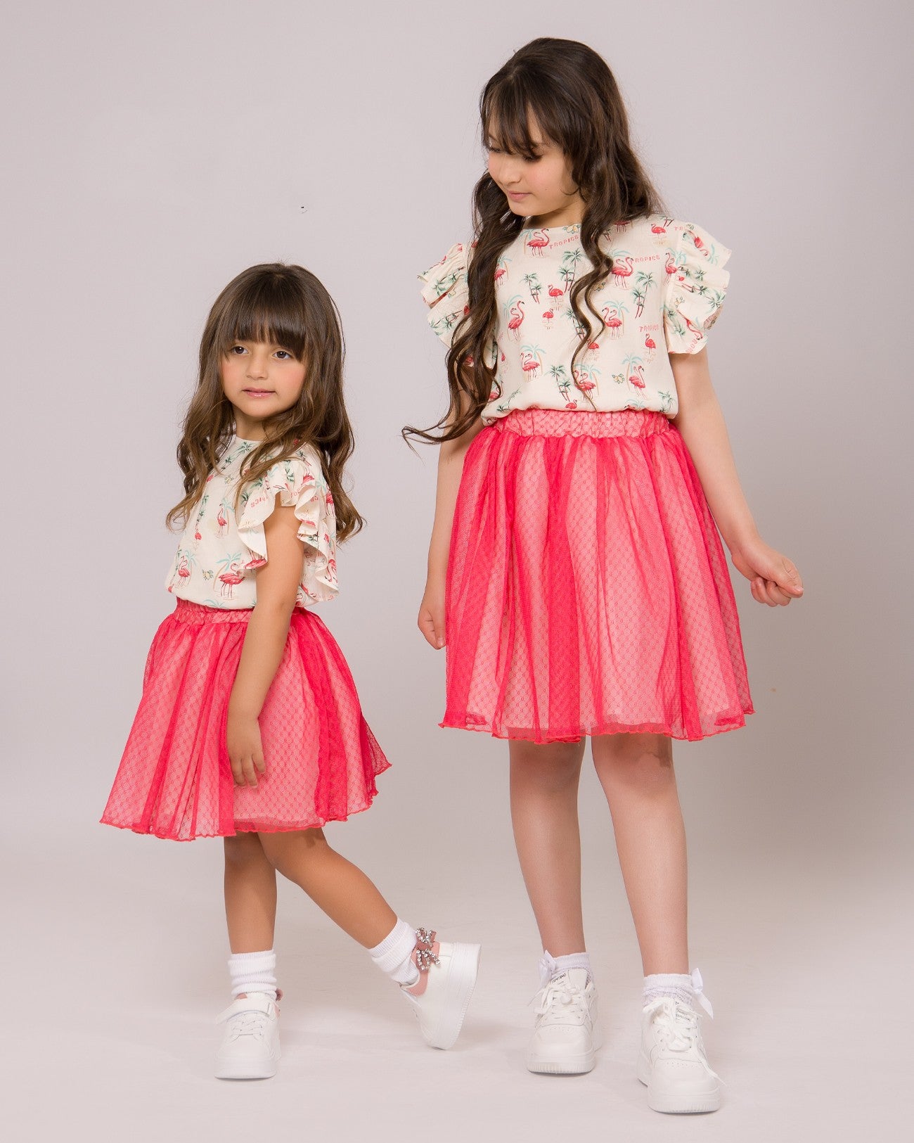 Ensemble Fille Flamingo Rosé