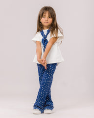 Ensemble Fille Blanc & Bleu