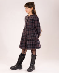 Robe Fille à Carreaux