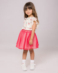 Ensemble Fille Flamingo Rosé