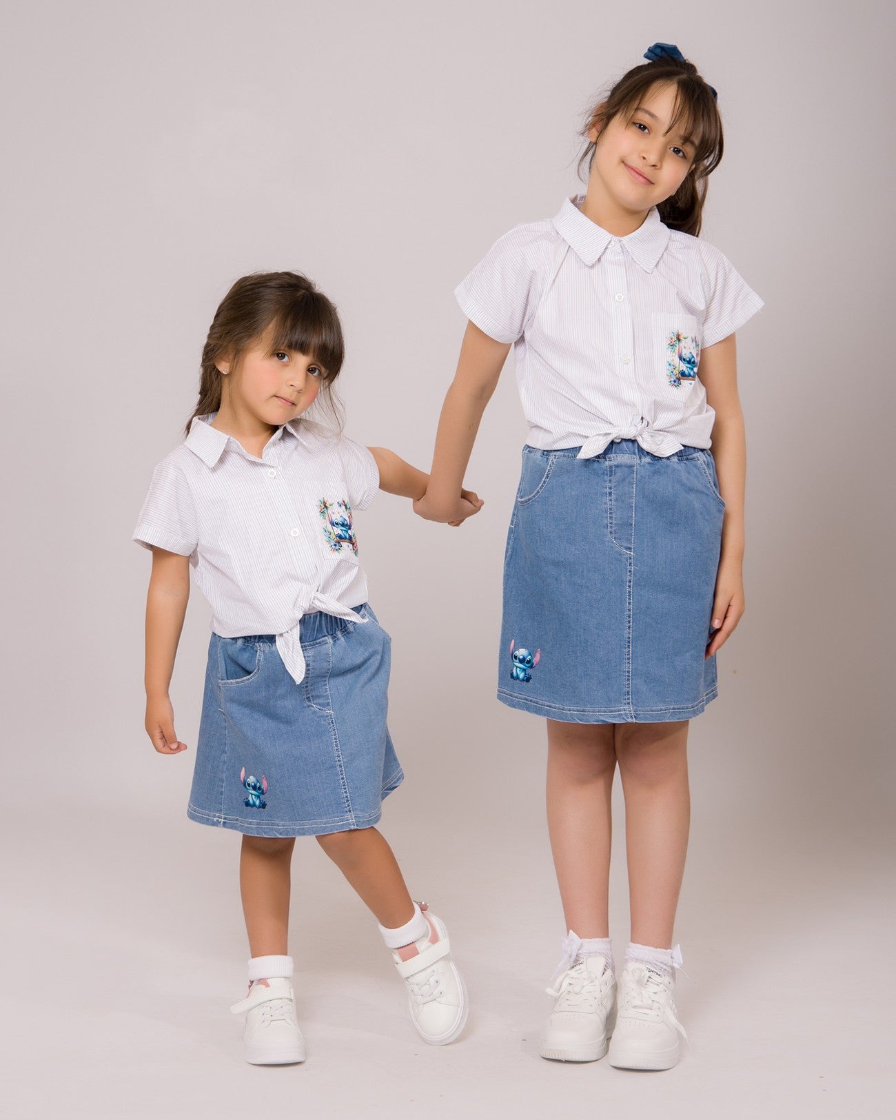 Ensemble Fille Denim Butterfly