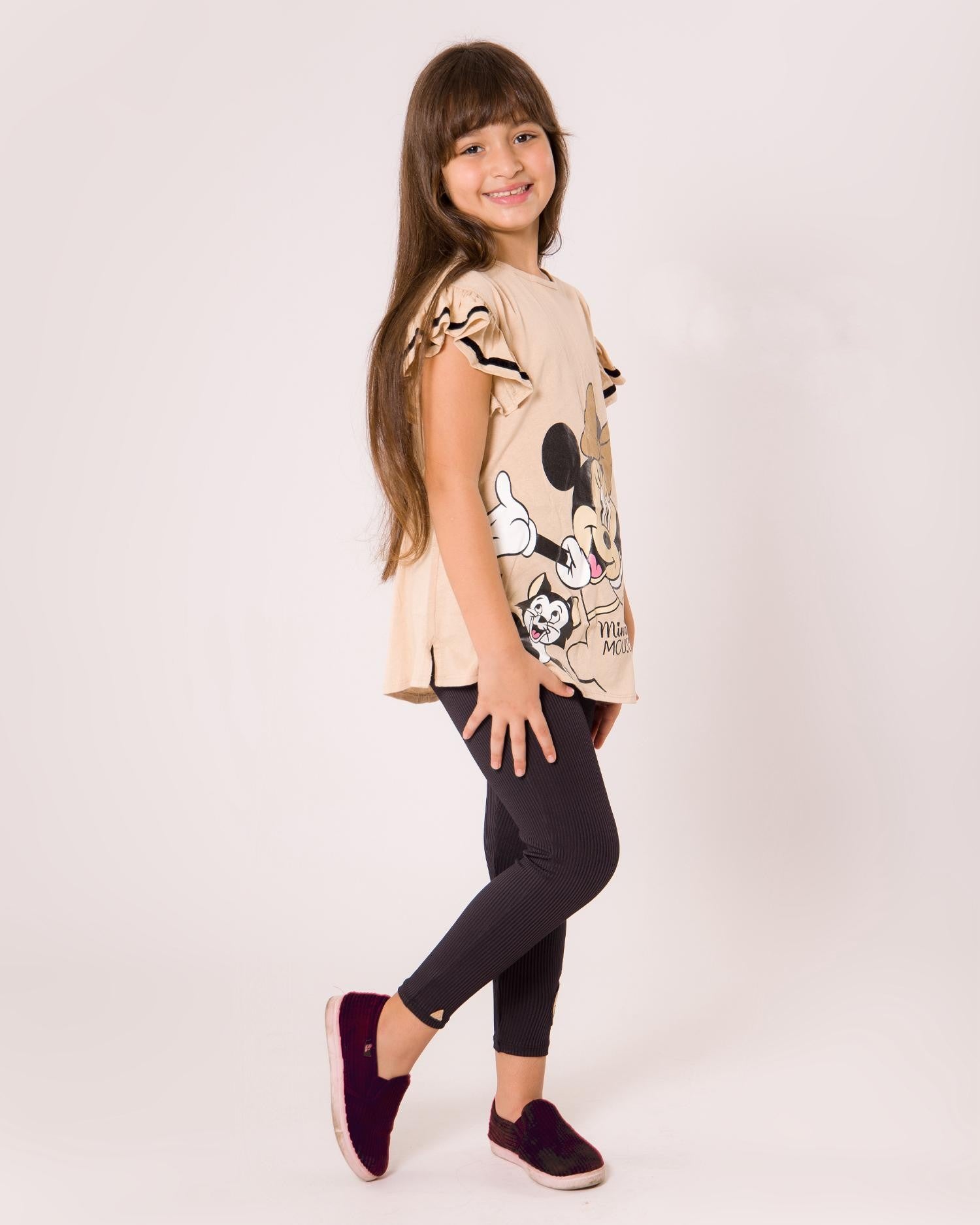 Ensemble Minnie beige pour fille