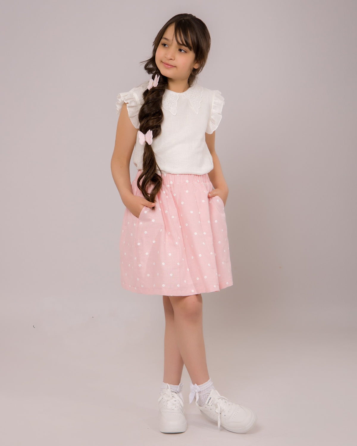 Ensemble Fille Perle Rosée