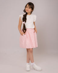 Ensemble Fille Perle Rosée