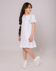 Robe Nuage Blanche pour Fille