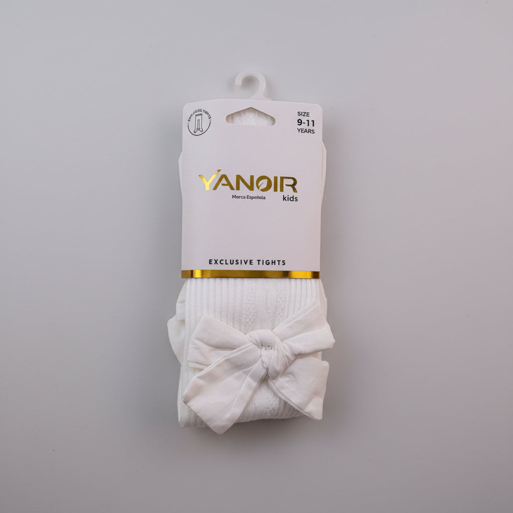 Collants Fille avec Grand Nœud