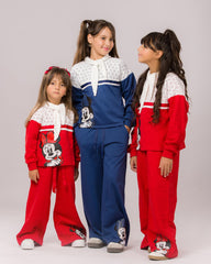 Ensemble Fille Bleu Marine & Blanc