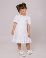 Robe Nuage Blanche pour Fille