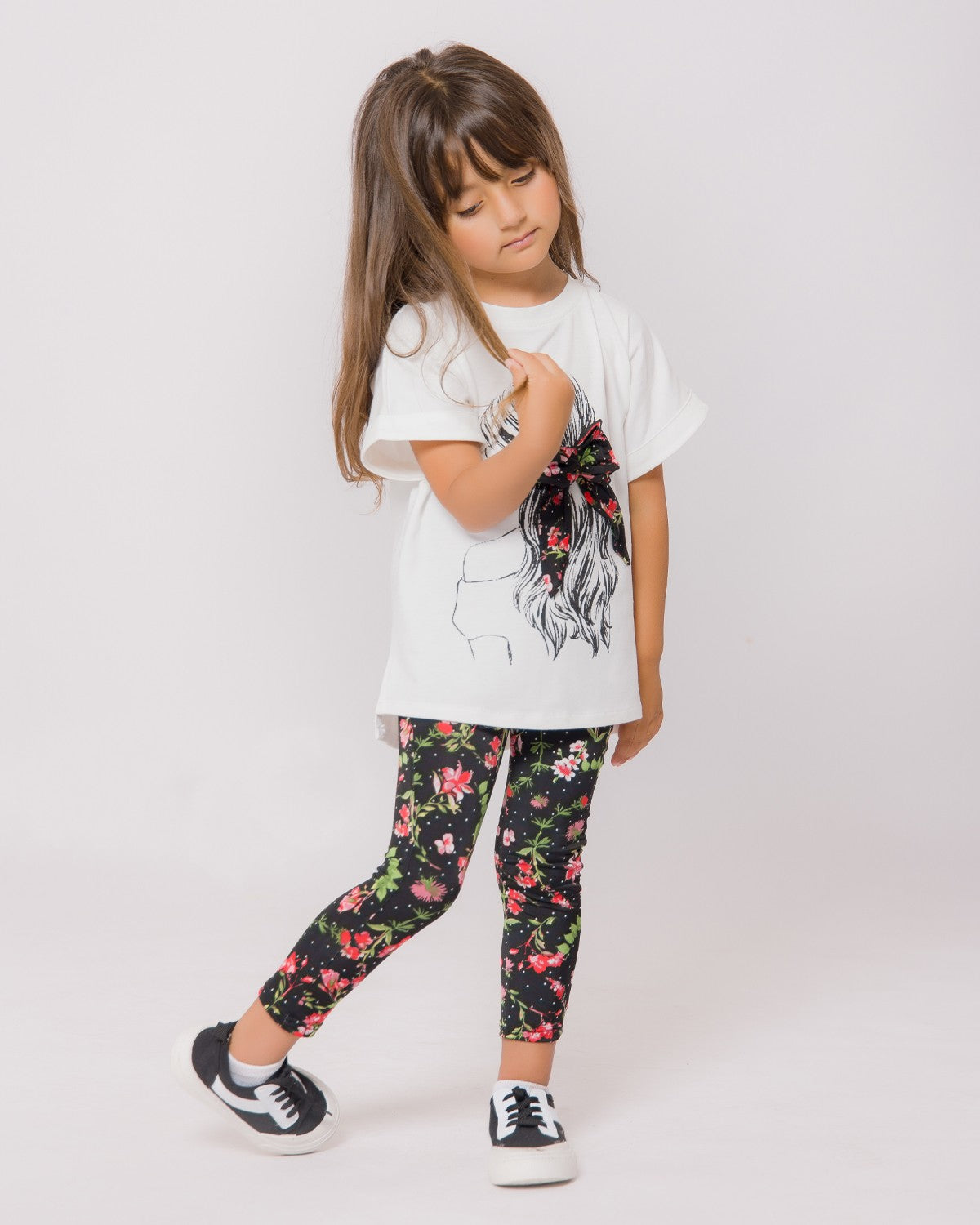 Ensemble Floral pour fille