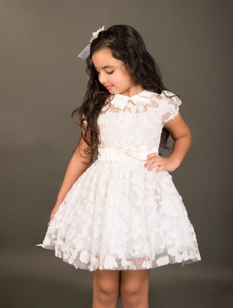 Robe blanche pour fille